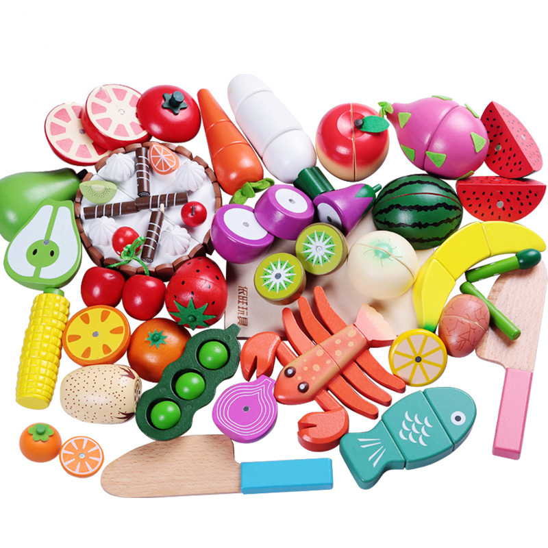 Baby Food Vegetables - Jouet en bois coupe magnétique fruits
