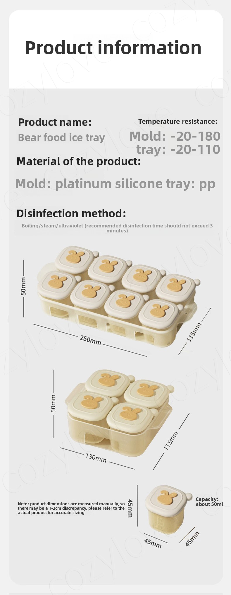 Plateaux de congélation portab - Baby Food Jars With Lids avis et prix