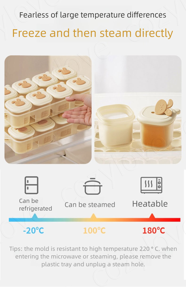 Plateaux de congélation portab - Baby Food Jars With Lids avis et prix